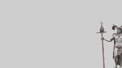 Dionysian Warrior statue model VR / AR / low-poly