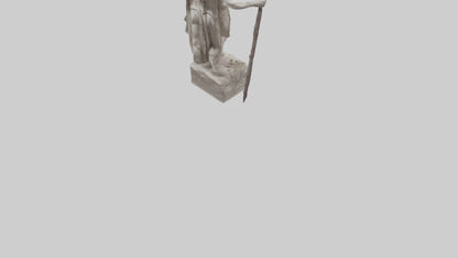 Dionysian Warrior statue model VR / AR / low-poly
