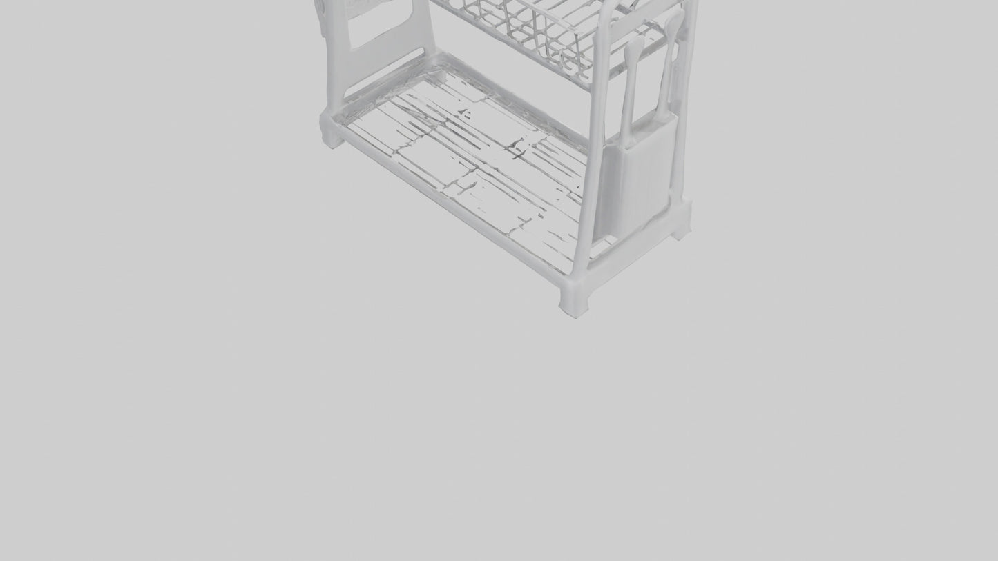 3D model Dish Rack model VR / AR / low-poly