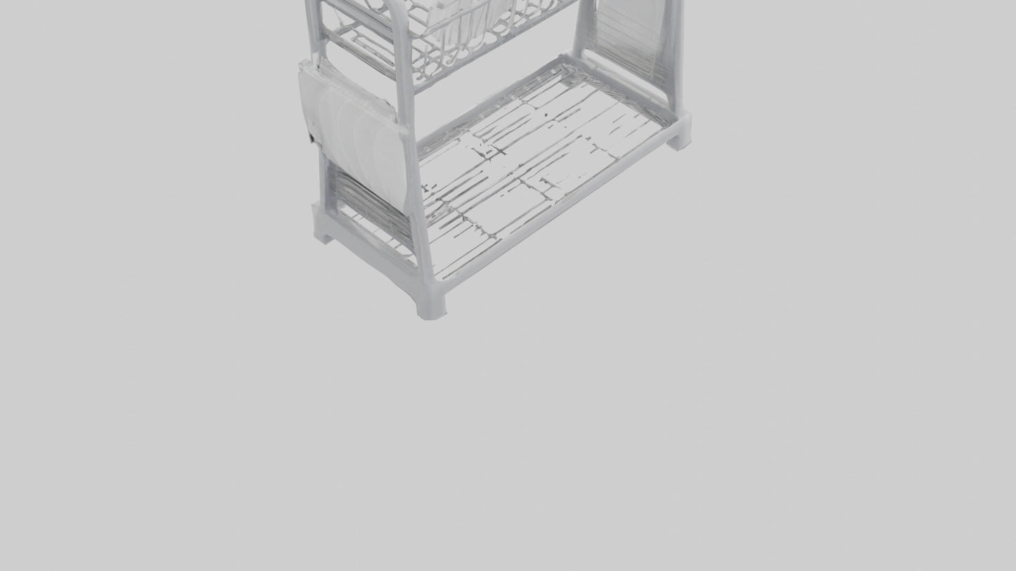 3D model Dish Rack model VR / AR / low-poly