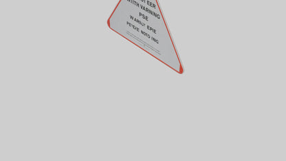 3D model Do Not Enter Without PPE Warning Sign model VR / AR / low-poly