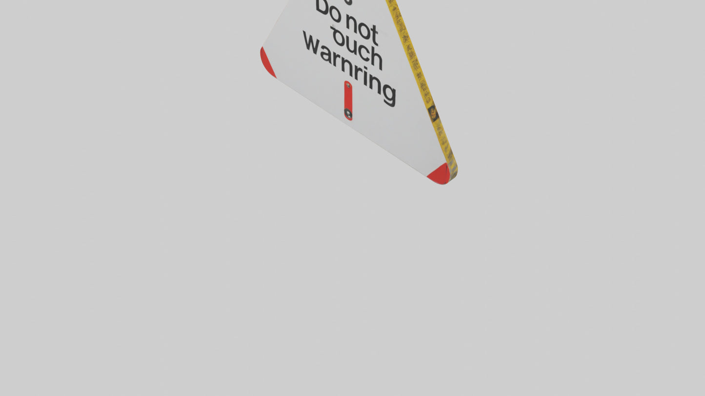 Do Not Touch Warning Sign model 3D model