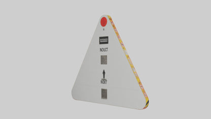 Do Not Touch Warning Sign model 3D model