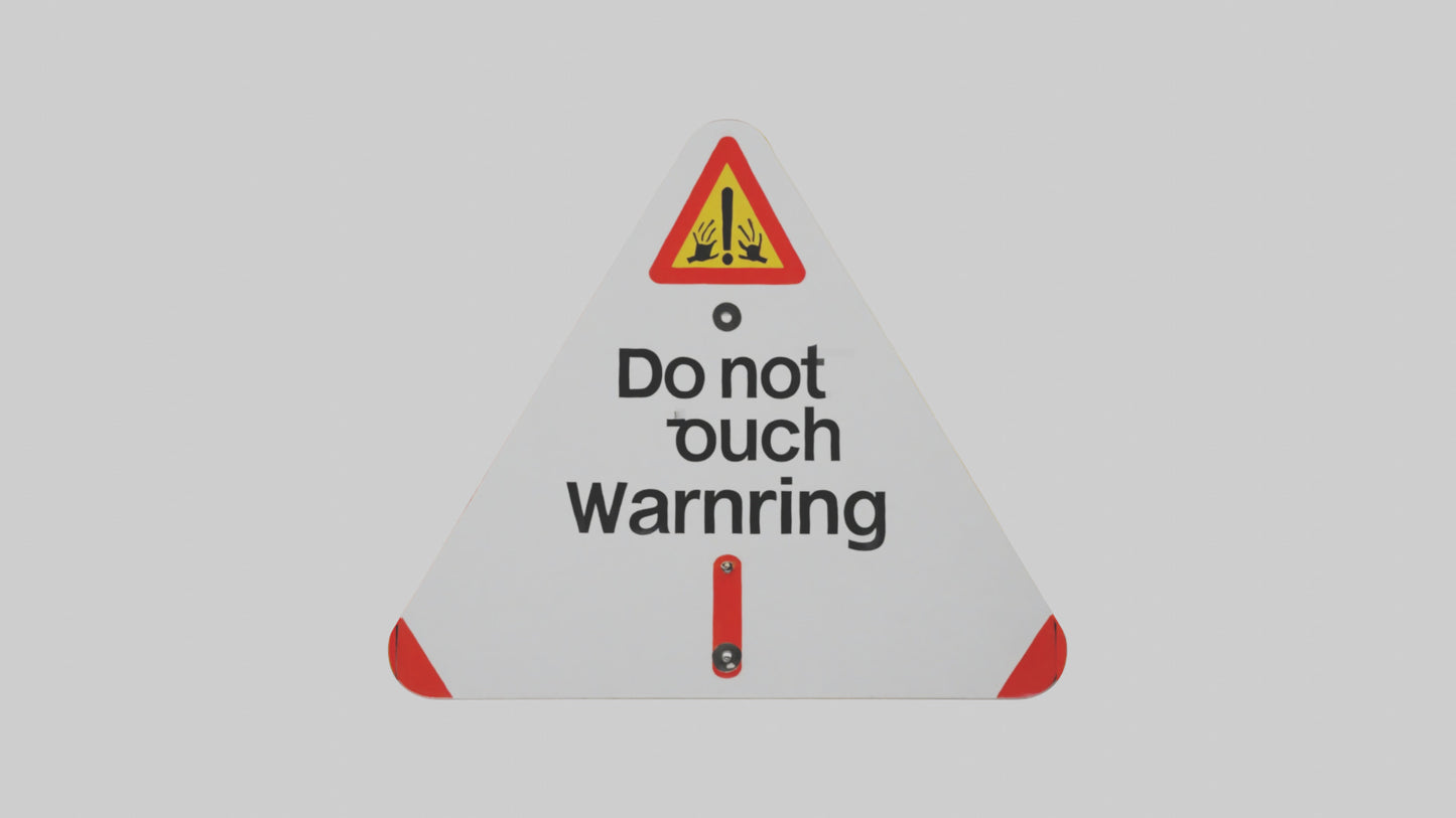 Do Not Touch Warning Sign model 3D model