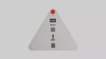 Do Not Touch Warning Sign model 3D model