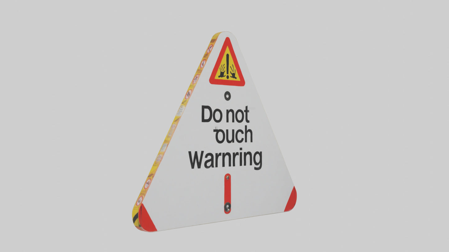 Do Not Touch Warning Sign model 3D model