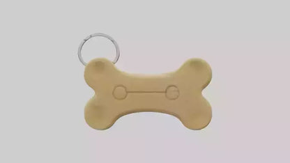 Dog bone keychain model 3D model