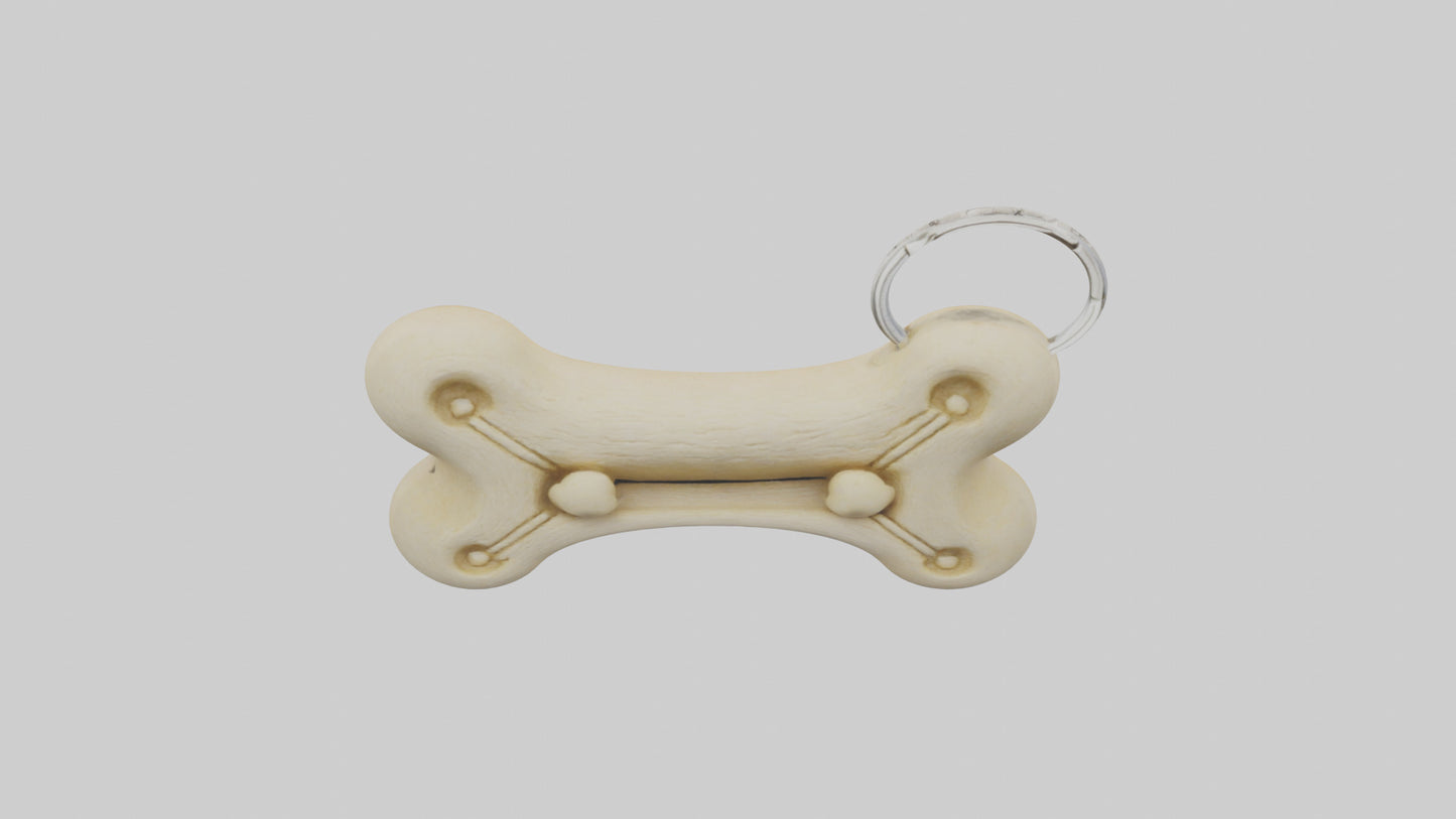 Dog bone keychain model 3D model