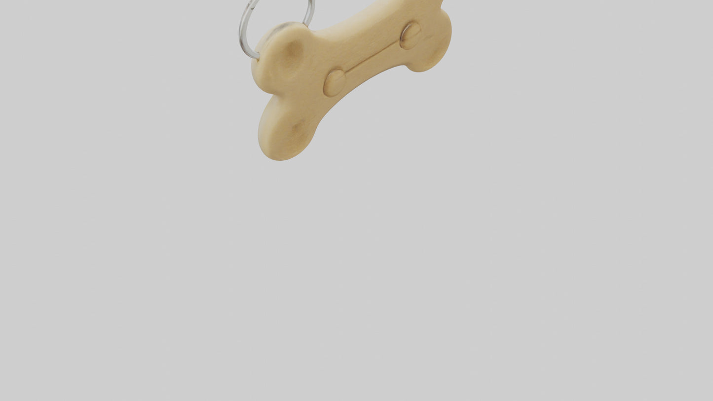 Dog bone keychain model 3D model