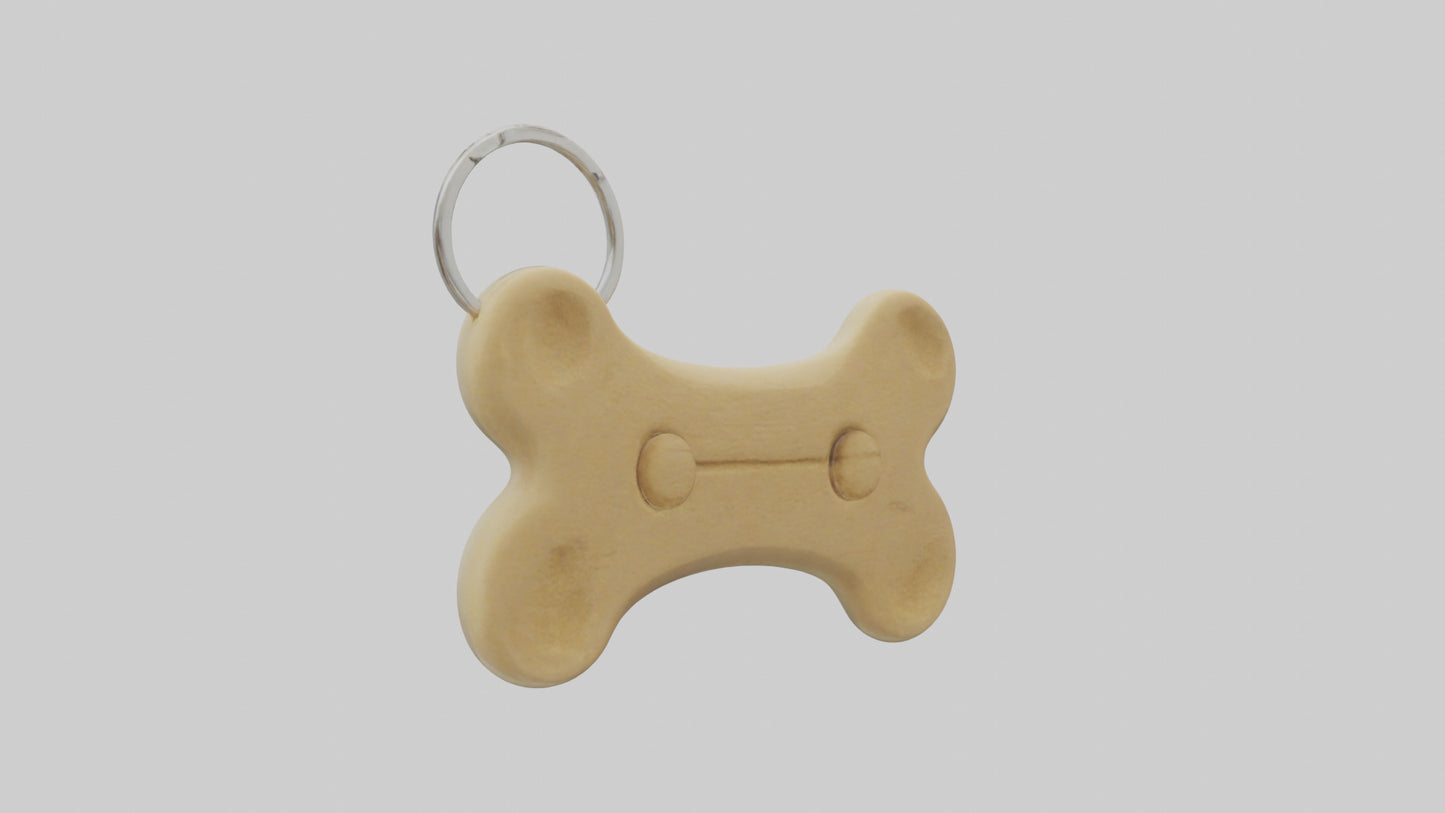 Dog bone keychain model 3D model