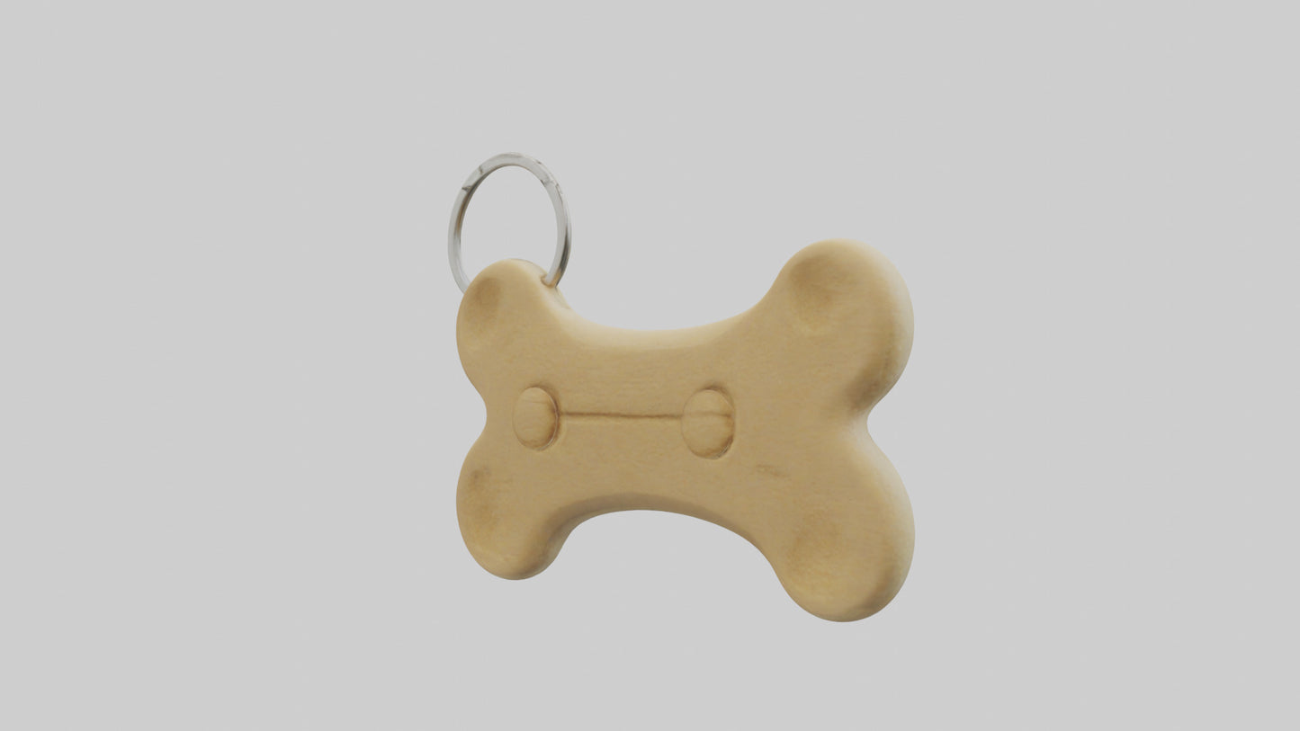 Dog bone keychain model 3D model