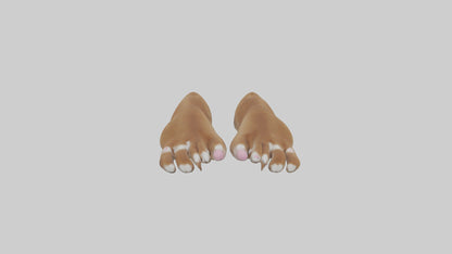 3D model Dog Paws VR / AR / low-poly