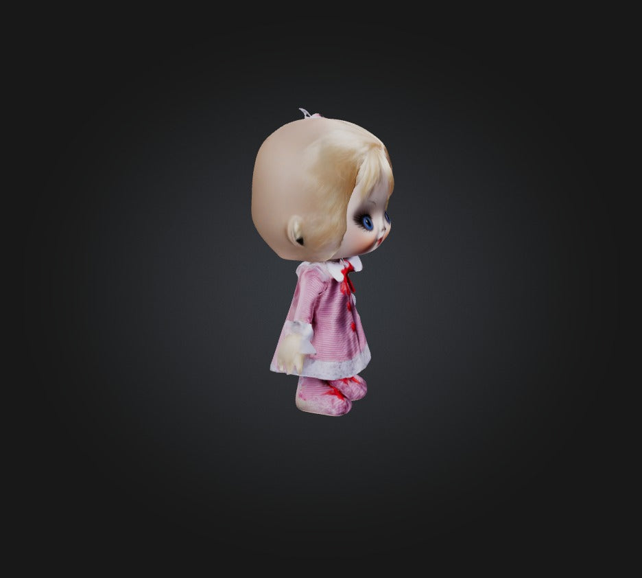 3D model doll toy 3 VR / AR / low-poly