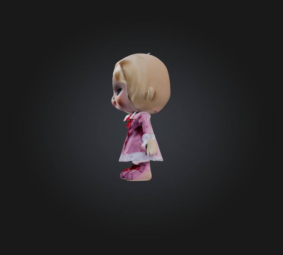 3D model doll toy 3 VR / AR / low-poly