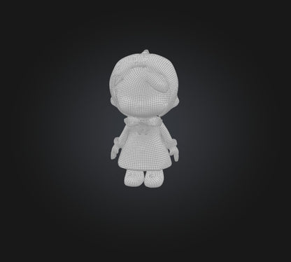 3D model doll toy 3 VR / AR / low-poly