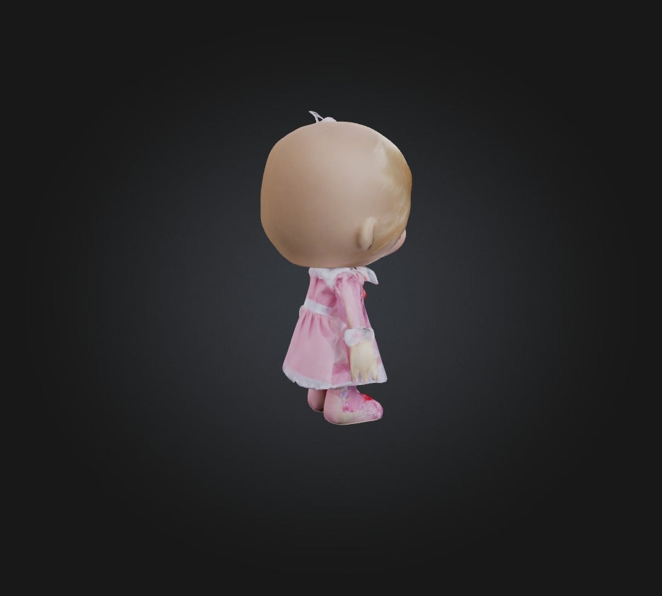 3D model doll toy 3 VR / AR / low-poly