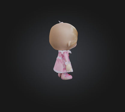3D model doll toy 3 VR / AR / low-poly