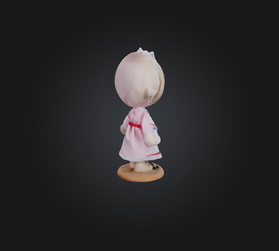 3D model doll toy  VR / AR / low-poly
