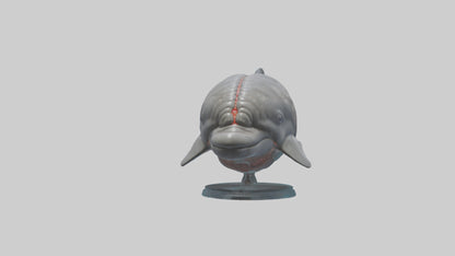 3D model Dolphin Brain VR / AR / low-poly