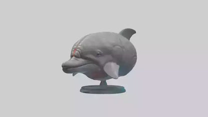 3D model Dolphin Brain VR / AR / low-poly