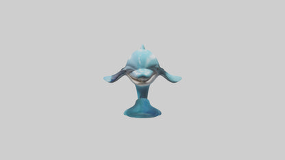 Dolphin Figurine model VR / AR / low-poly