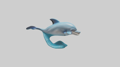 Dolphin Figurine model VR / AR / low-poly