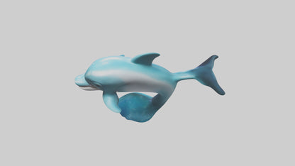 Dolphin Figurine model VR / AR / low-poly