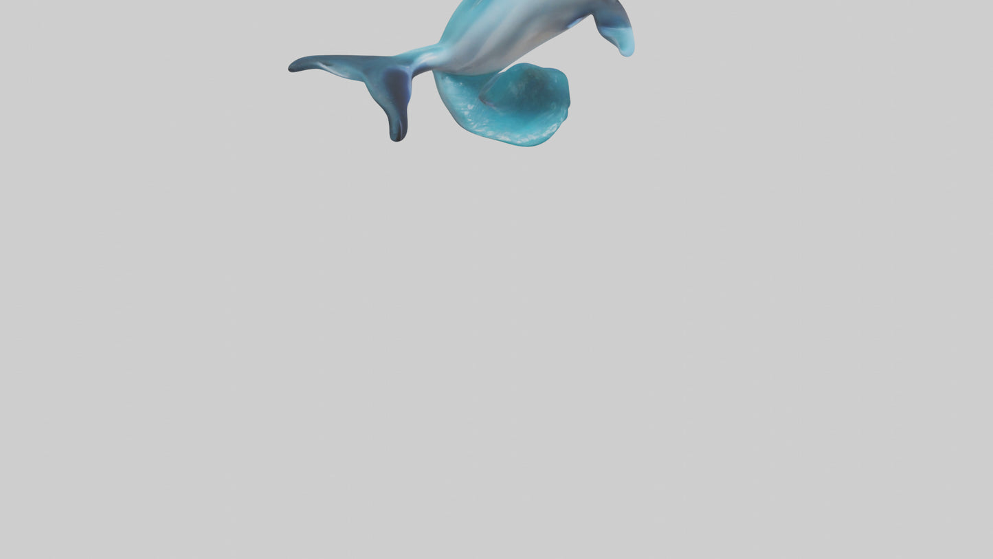 Dolphin Figurine model VR / AR / low-poly
