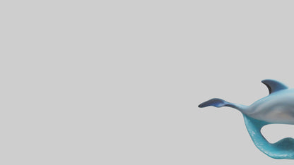 Dolphin Figurine model VR / AR / low-poly