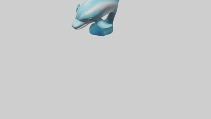 Dolphin Figurine model VR / AR / low-poly