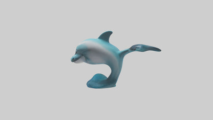 Dolphin Figurine model VR / AR / low-poly