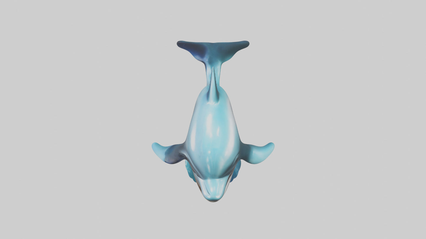 Dolphin Figurine model VR / AR / low-poly