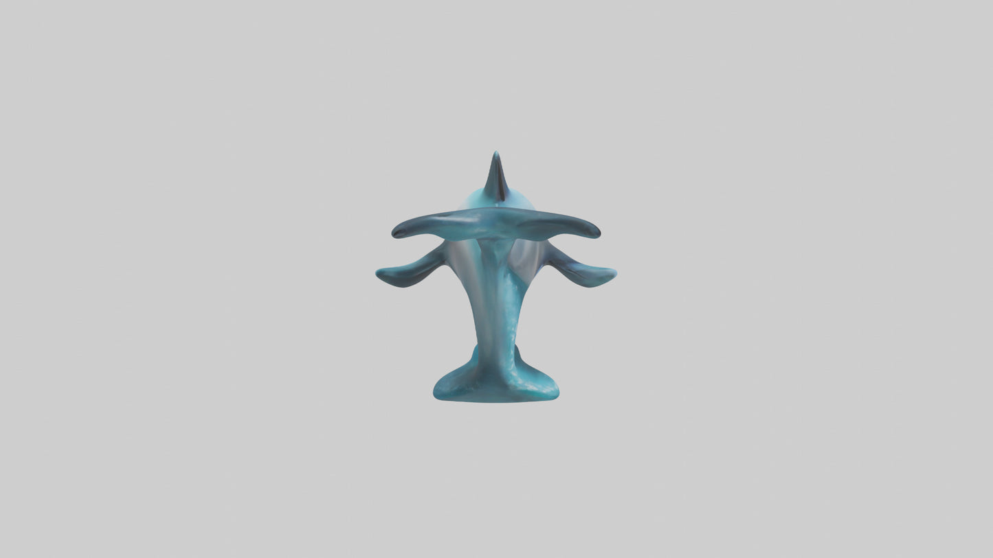 Dolphin Figurine model VR / AR / low-poly