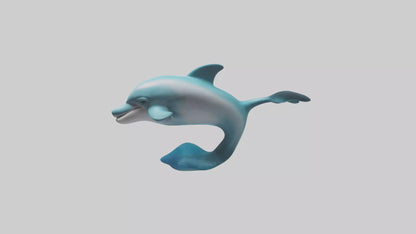 Dolphin Figurine model VR / AR / low-poly