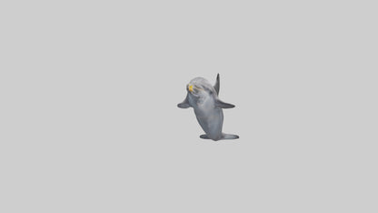 3D model Dolphin Fluke VR / AR / low-poly