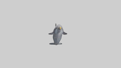 3D model Dolphin Fluke VR / AR / low-poly
