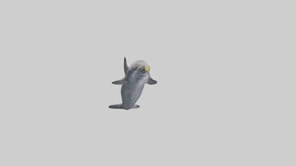 3D model Dolphin Fluke VR / AR / low-poly