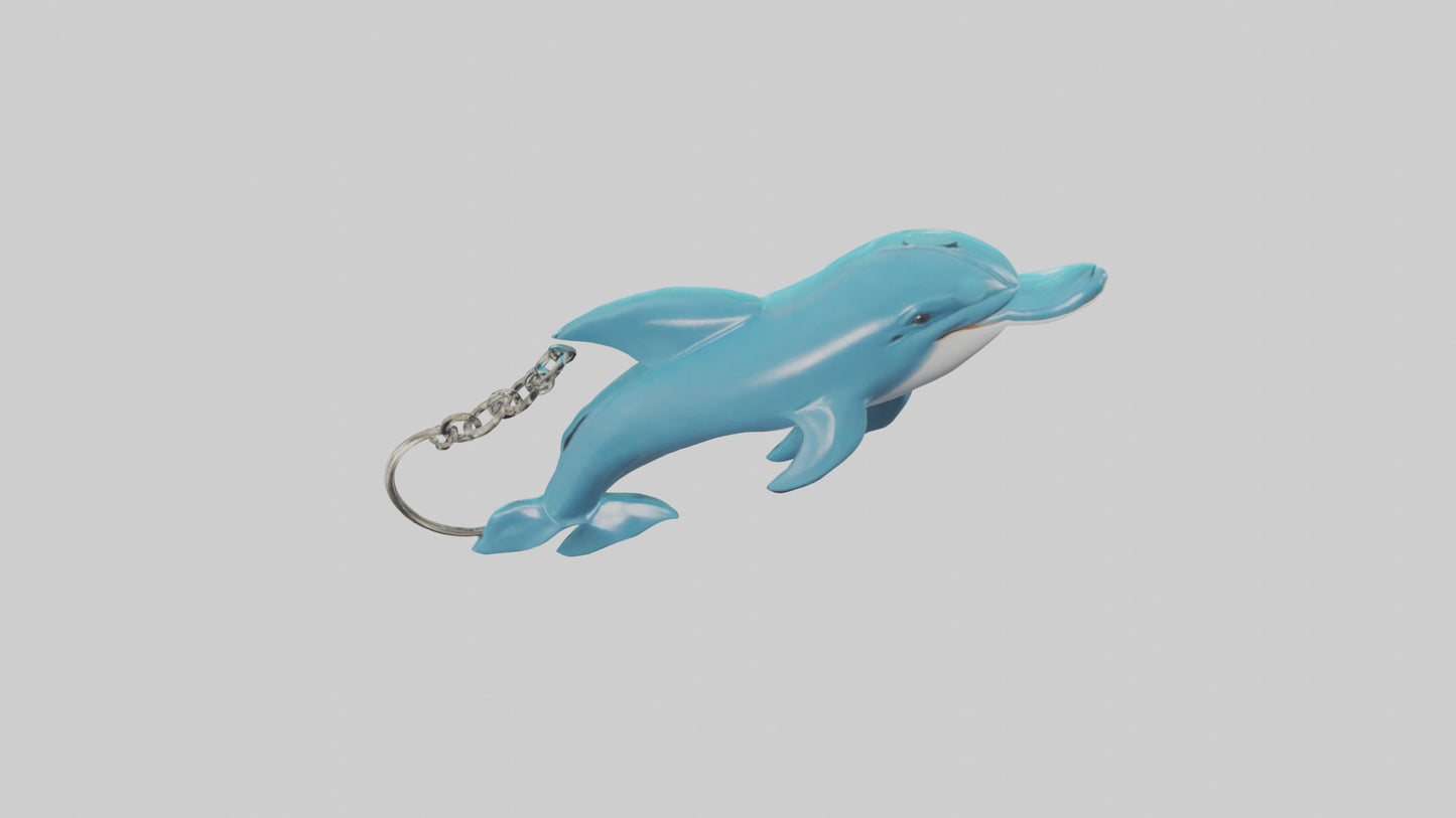 Dolphin keychain model 3D model