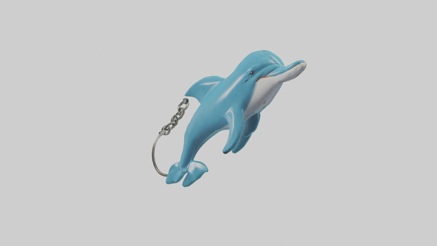 Dolphin keychain model 3D model