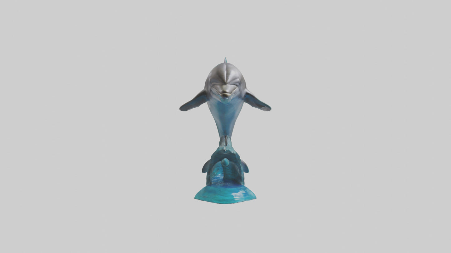 Dolphin statue model 3D model