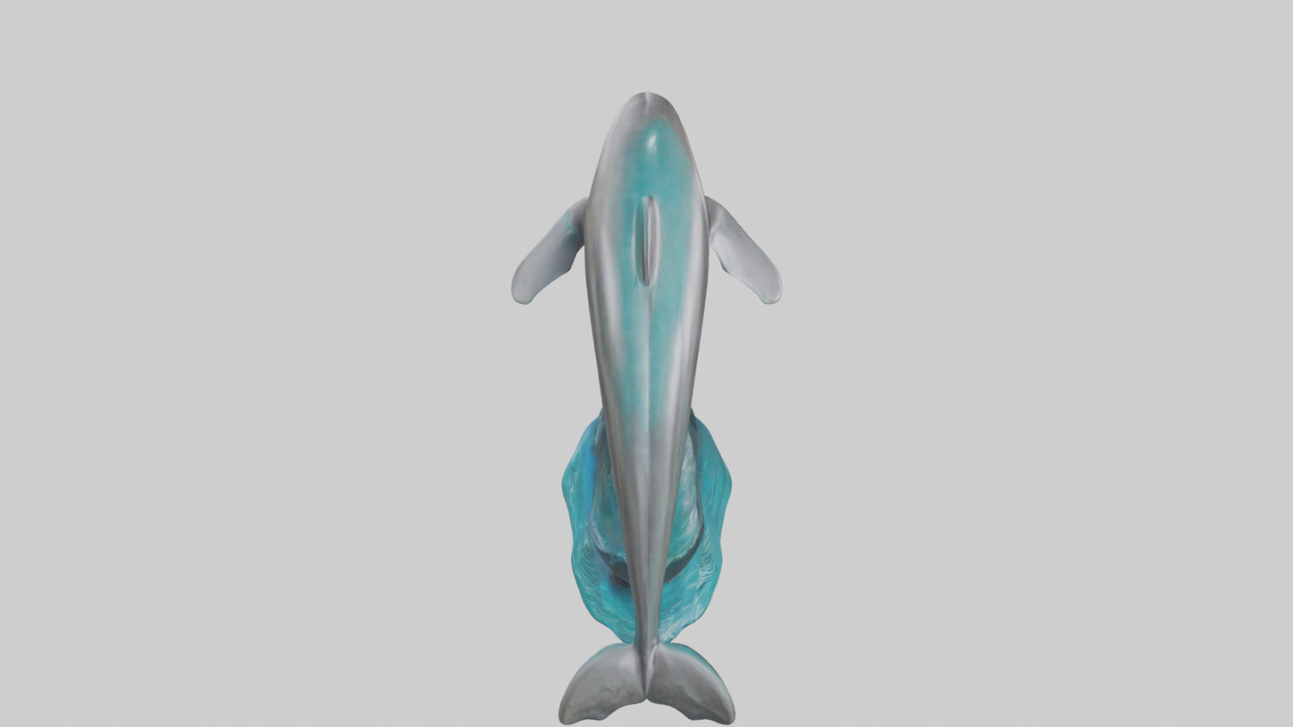 Dolphin statue model 3D model