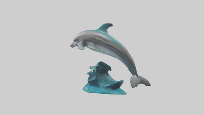Dolphin statue model 3D model