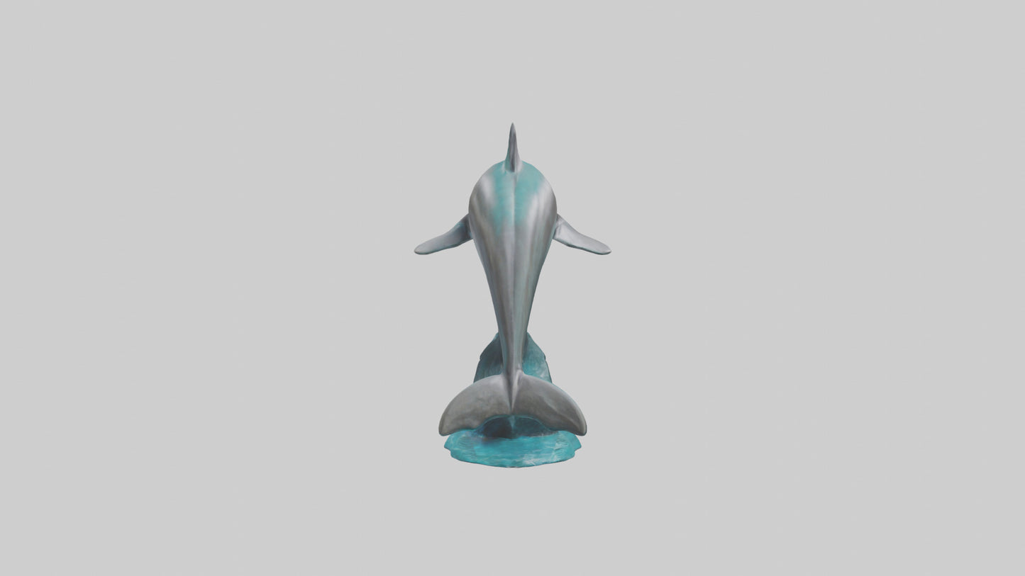 Dolphin statue model 3D model