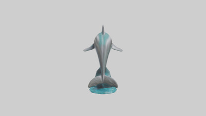 Dolphin statue model 3D model