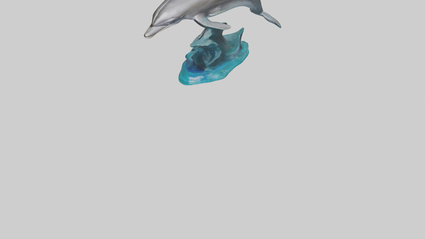 Dolphin statue model 3D model