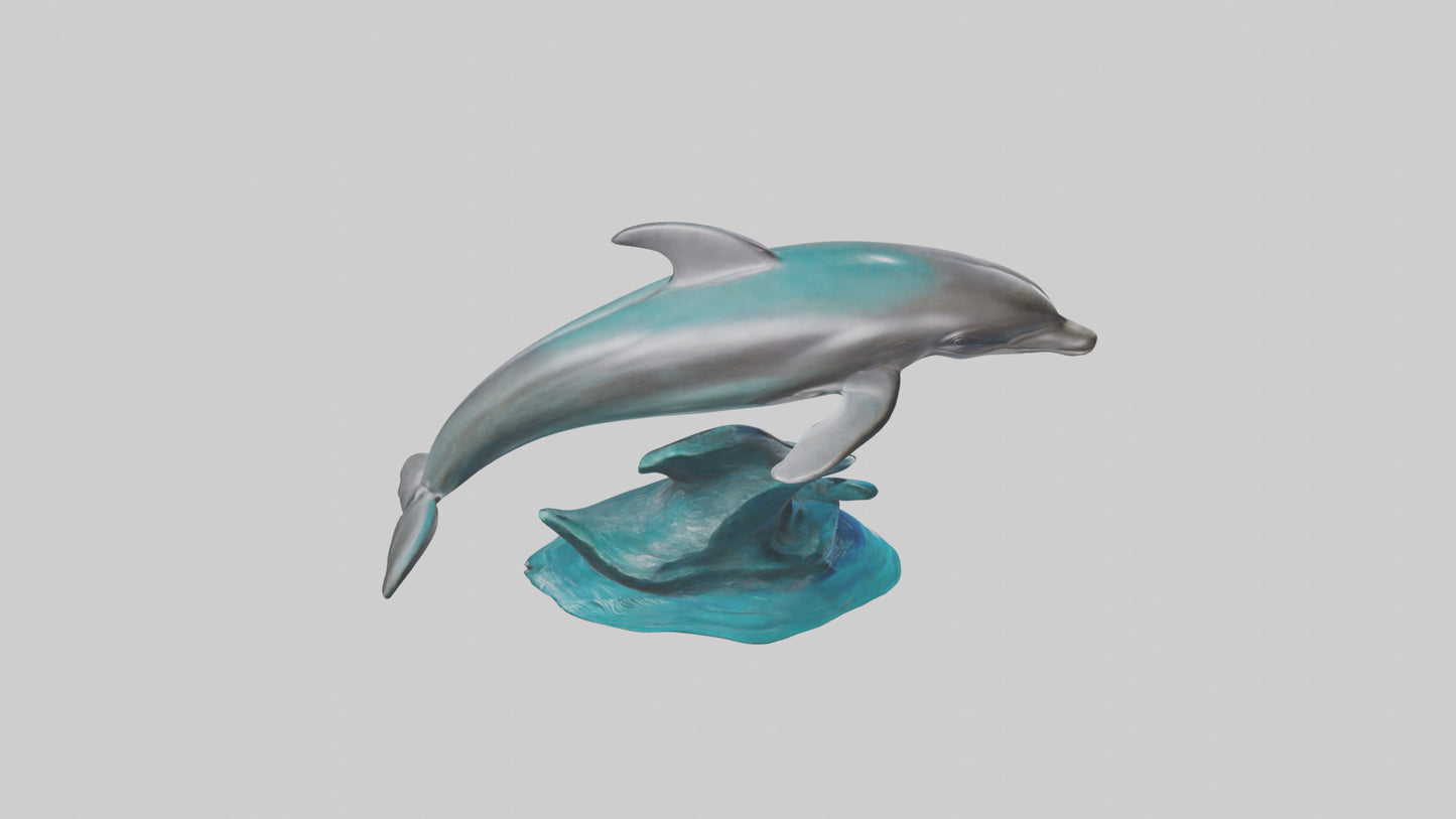 Dolphin statue model 3D model