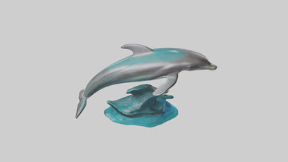 Dolphin statue model 3D model