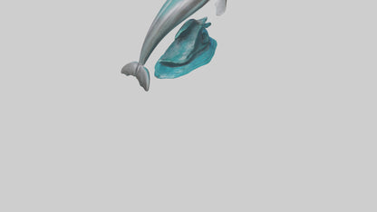 Dolphin statue model 3D model