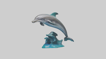 Dolphin statue model 3D model