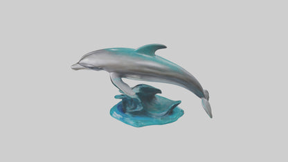 Dolphin statue model 3D model